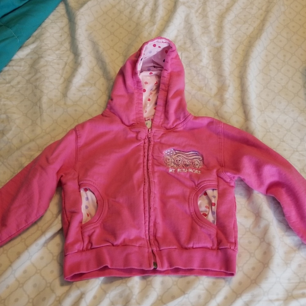 Girls Pink Zipup